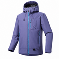 Borrowdale lightweight waterproof jacket in Purple on white