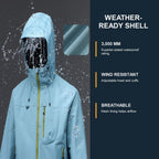 Borrowdale waterproof, wind-resistant and breathable shell features