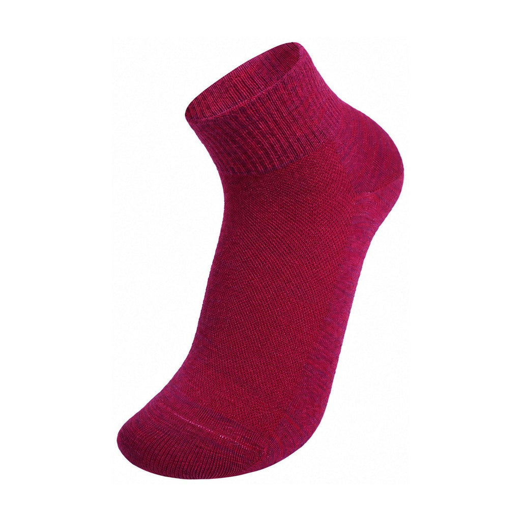 Elsdon Merino Blend Ankle Socks in Burgundy