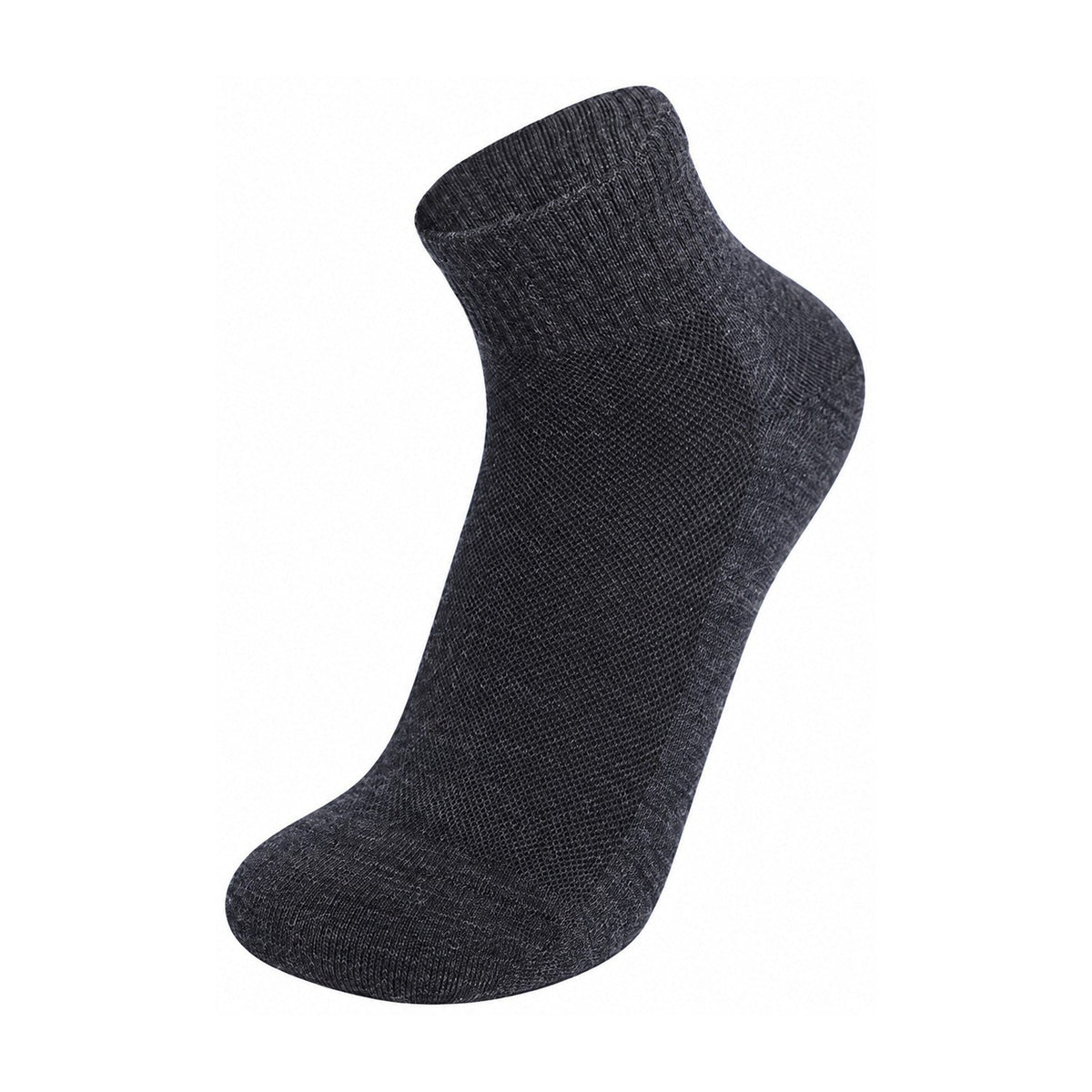 Elsdon Merino Blend Ankle Socks in Dark Grey