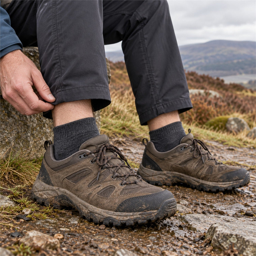 Elsdon Merino Blend Ankle Socks - outdoor