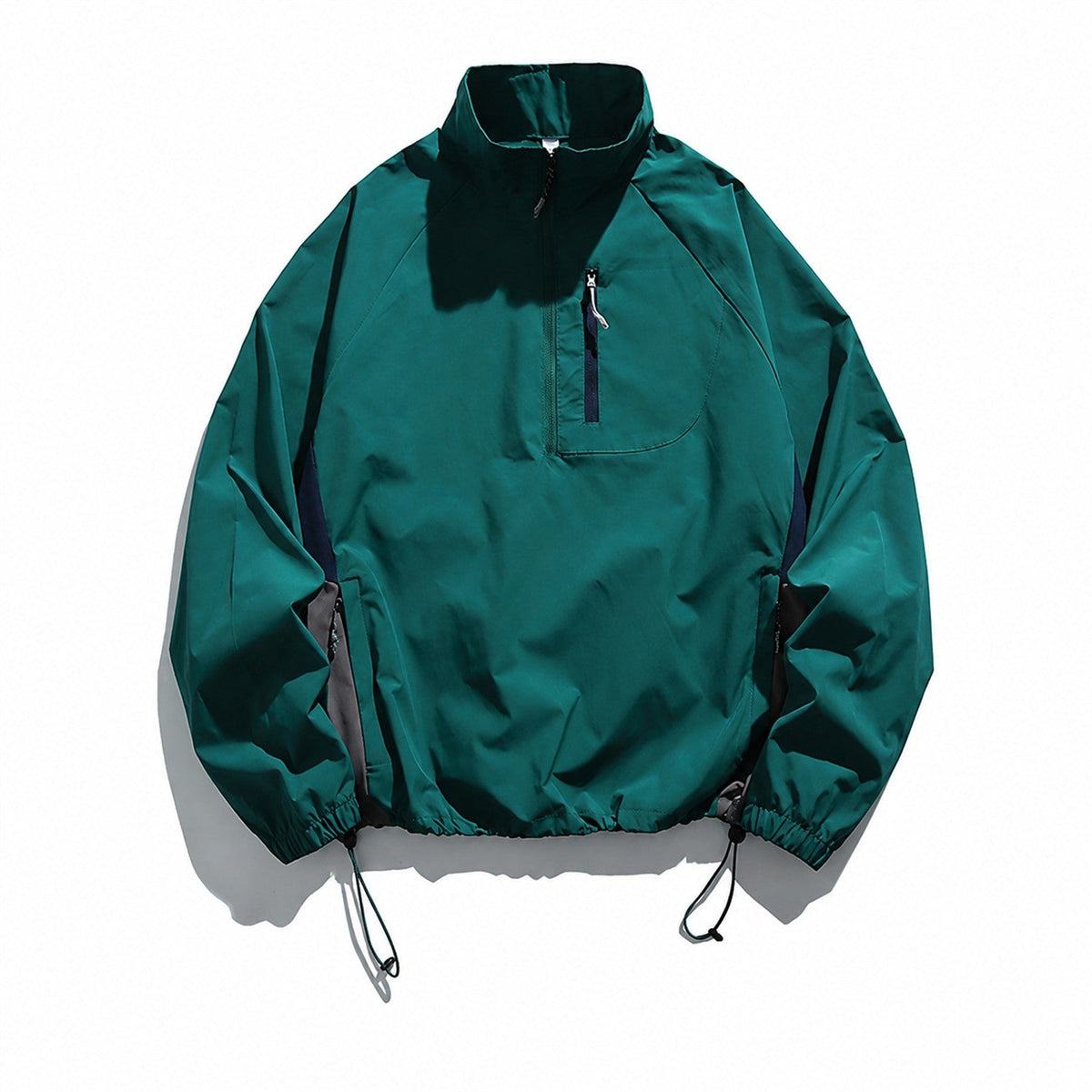 Grizedale men's smock jacket in Blue on white