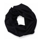 Hexham Merino Wool Neck Gaiter in Black - white background
