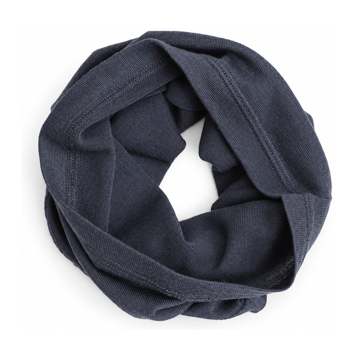 Hexham Merino Wool Neck Gaiter in Dark Grey - white background