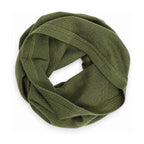 Hexham Merino Wool Neck Gaiter in Olive - white background