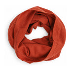 Hexham Merino Wool Neck Gaiter in Orange - white background