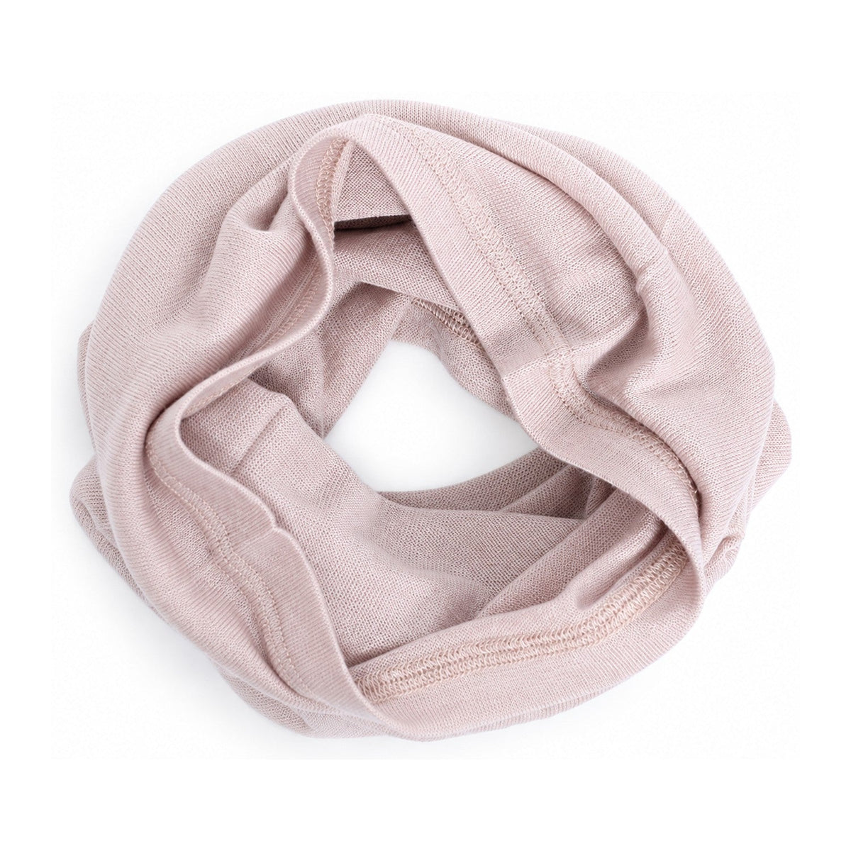 Hexham Merino Wool Neck Gaiter in Pink - white background