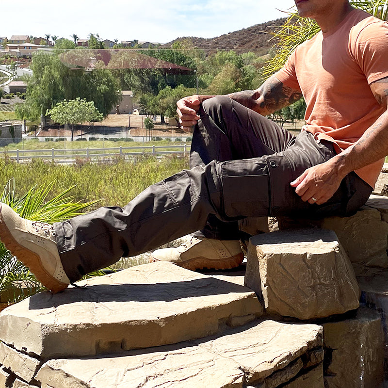 Men's Stretch Cargo Trousers Wear-resistant Work Trousers