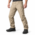 IX9 outdoor trousers in Khaki, waist-down styling illustration