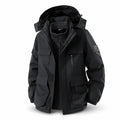 Tamar men's black 3-in-1 utility jacket front view