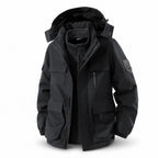Tamar men's black 3-in-1 utility jacket front view