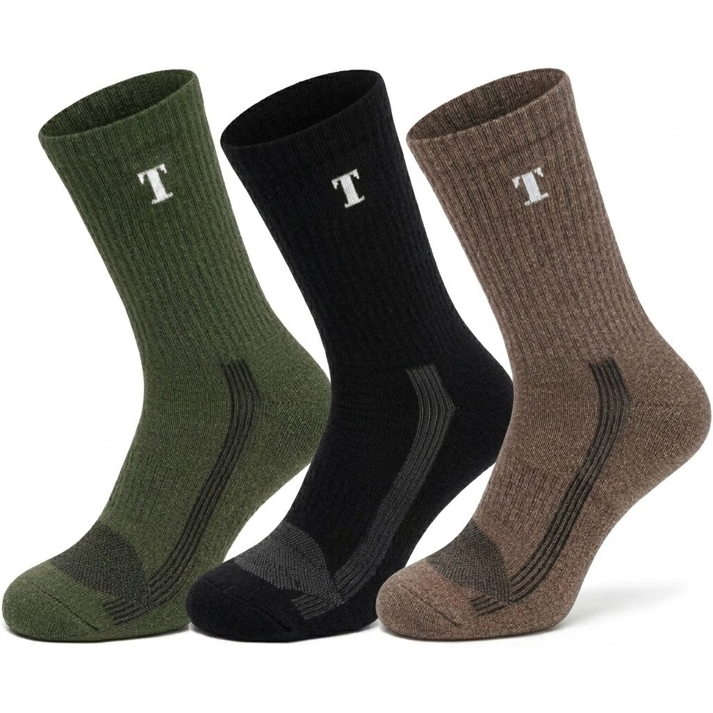 TWS Merino Wool Boot Socks – Hiking, Work & Tactical