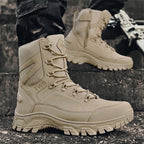 Men’s High-Top Tactical Hiking Boots – Rugged Outdoor Combat Boots with Traction Sole